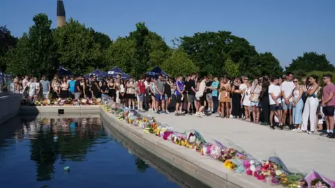 PA Media University of Nottingham vigil