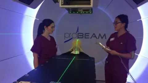 BBC Proton beam therapy equipment at The Christie