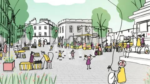 Betty Laurincova Castletown Square pedestrianisation plans
