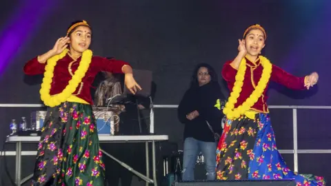 City of Wolverhampton Council Diwali act at the park