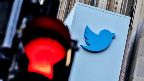 Reuters The Twitter logo at its corporate headquarters in San Francisco