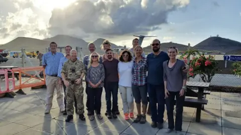 RSPB The team pictured on Ascension Island