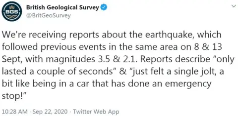 Twitter Tweet from BGS