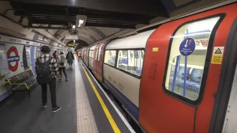 Getty Images Commuters at Camden Town