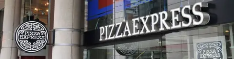 Getty Images Pizza Express sign