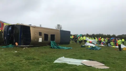 Olly Tayler Bus overturned