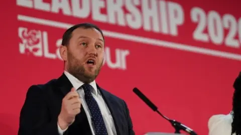 Reuters Ian Murray speaking at the second deputy leadership hustings in Leeds