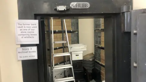 John Devine/BBC Original bank vault now housing archives