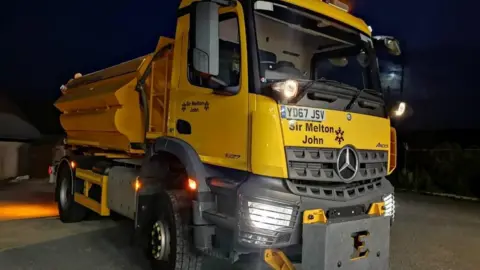 Suffolk Highways One of the gritters with the name Sir Melton John