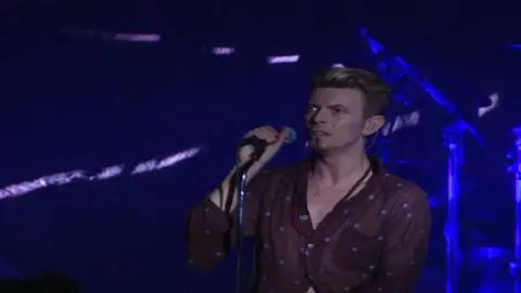 David Bowie performing at Rock City