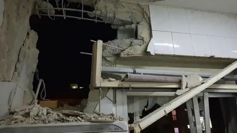 EPA Damage caused to a building in Damascus