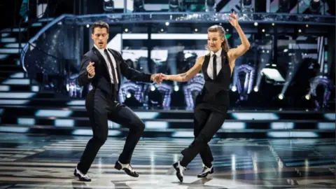 PA Media Helen and Gorka doing the jive