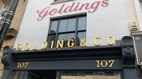Alex Pope/BBC The former Goldings store on Bedford High Street