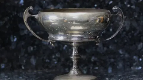 Sheffield Home of Football Old junior trophy from around 1890