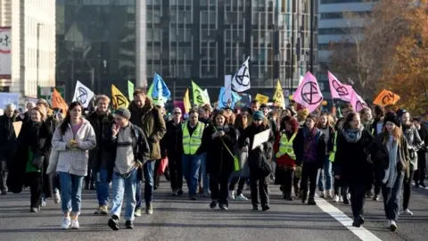 EPA Protesters on Westminster Bridge