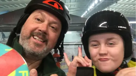 Stephens family Olly and his dad