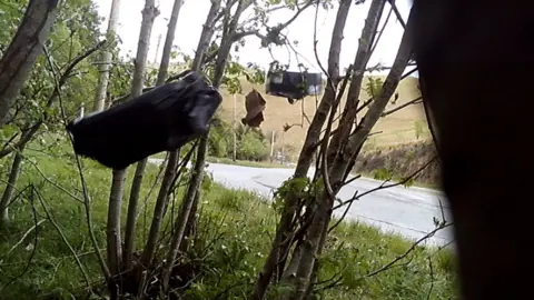 Traffic Wales Litter being thrown