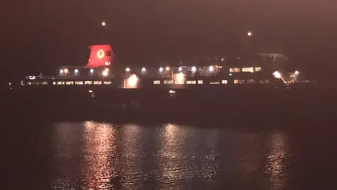 Jim Cumming The Caledonian Isles arriving in Brodick, as seen from the terminal