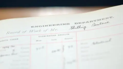 The University of Manchester Beatrice Shilling's student record