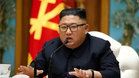 Reuters North Korean leader Kim Jong Un takes part in a meeting of the Political Bureau of the Central Committee of the Workers" Party of Korea