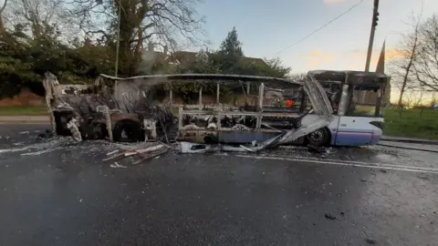 Maldon Fire Station Danbury bus fire