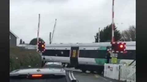 Jo Filmer Barriers in the "up" position