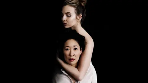 BBC/Sid Gentle Films/Jason Bell Jodie Comer and Sandra Oh