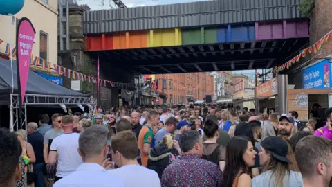 BBC People attending Pride