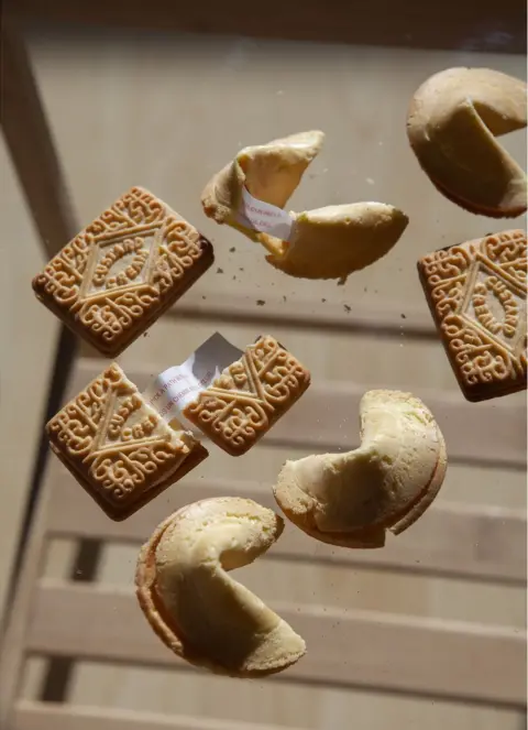 Marcella Chan Custard cream fortune cookies and fortune cookies