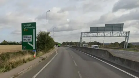 Part of the A12 in Essex