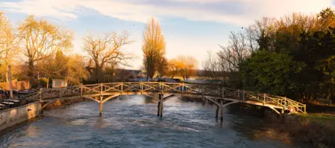 Cliff Kinch A footbridge near Port Meadow in the evening sun