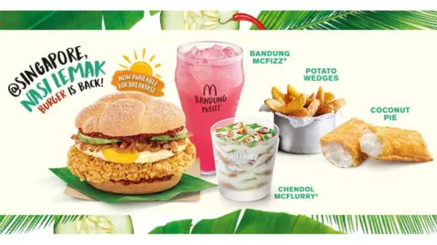 McDonald's Singapore Screenshot of McDonald's Singapore's website