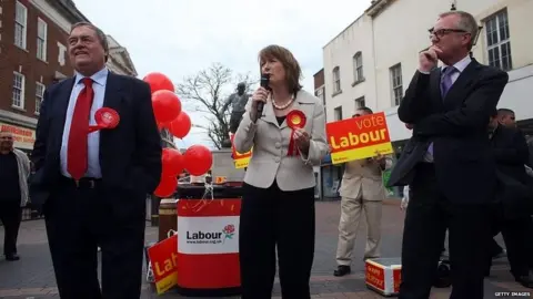 Getty Images Ian Austin (right), campaigning with Harriet Harman and John Prescott in 2010