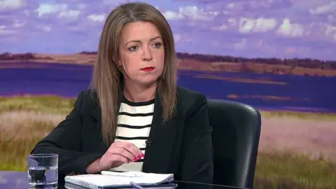 Sinn Féin MLA Liz Kimmins speaking on the Sunday Politics programme