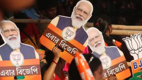 Getty Images A BJP rally in West Bengal state