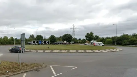 Google Constitution Roundabout, North Runcton