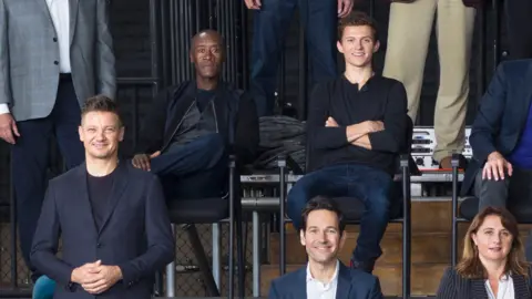 Marvel Don Cheadle and Tom Holland