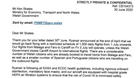 Welsh Government Ryanair