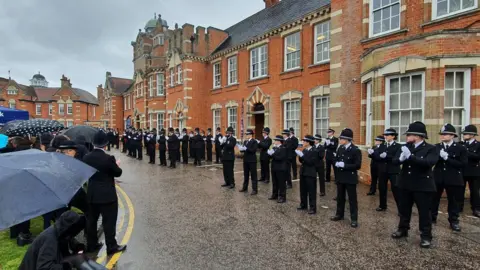 Dawid Wojtowicz/BBC Essex Police passing out parade