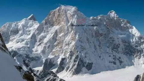 Reuters A photo showing Alexander Gukov's location before the rescue