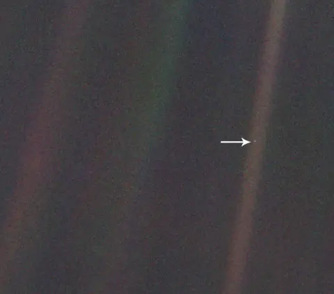 Pale Blue Dot - Voyager 1 Art Print