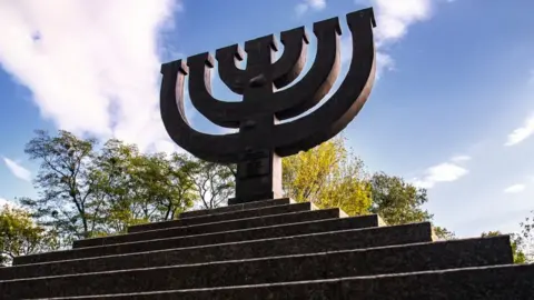 Getty Images Jewish memorial at Babyn Yar, Oct 2020