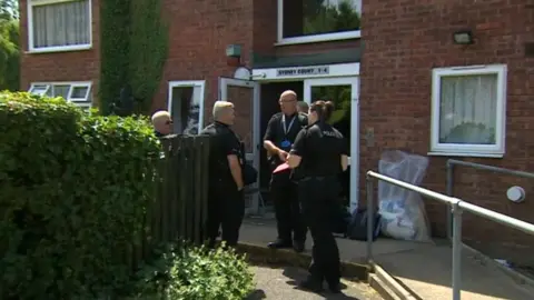 BBC Police at the scene