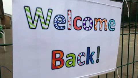 Welcome back sign