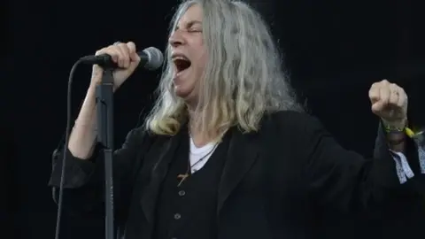 Patti Smith at Glastonbury in 2015
