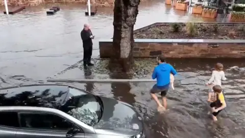 flash flood Edinburgh