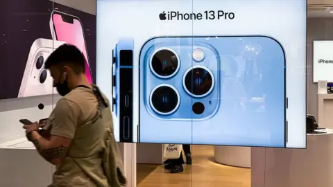 Getty Images Apple iPhone 13 sign