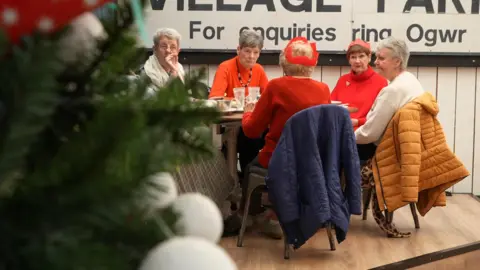 Lunch group including Heather Jenkins and Patricia Jones