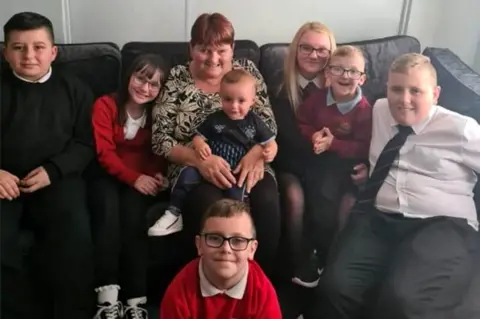 Louise Gallacher Marie McLean and her grandchildren