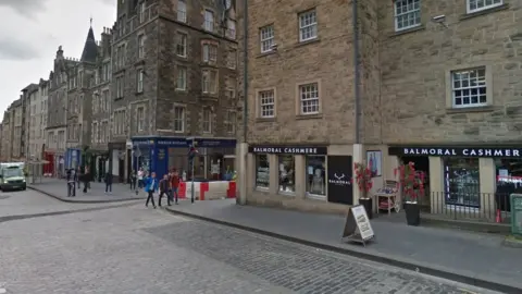 Google Sandwich board in Edinburgh